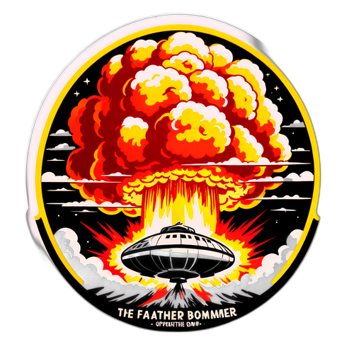 Sticker ter Eer van Oppenheimer