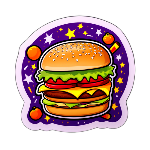 McDonald's Halloween Cheeseburger Aufkleber