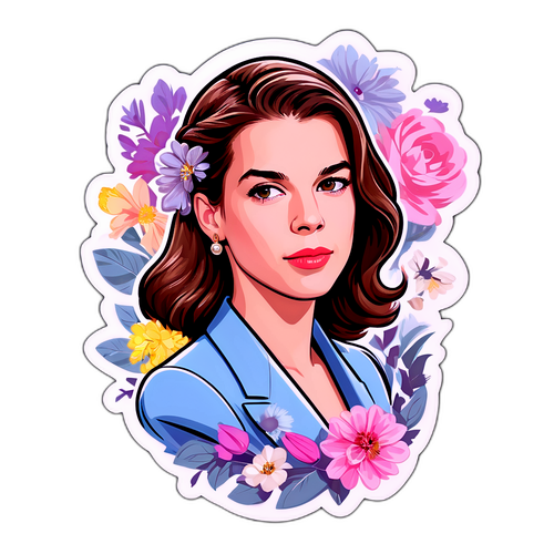 Sticker van Charlotte Casiraghi in elegante setting