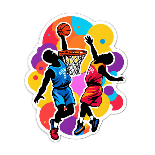 Kosárlabdacsapat dinamikus akcióban