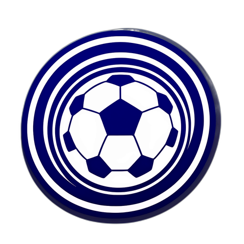 Sticker minimalist al siluetei stadionului Tottenham combinat cu o minge de fotbal
