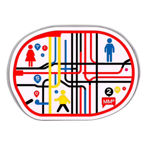 Samolepka s mapou metra C