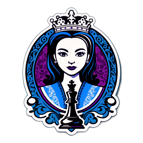 Reyna ng Chess Sticker