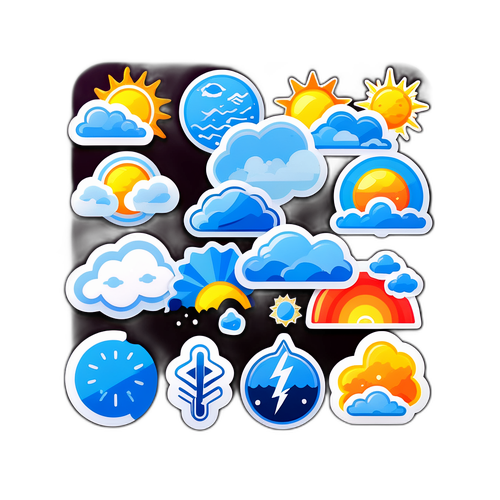 Những nhãn dán thời tiết sáng tạo