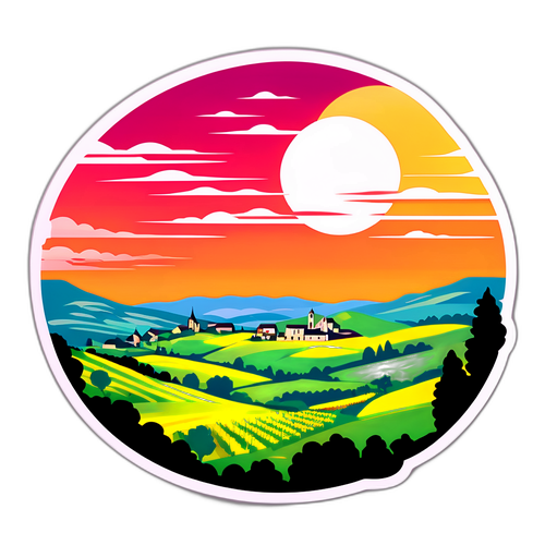 Schilderachtig landschap van Val d'Oise