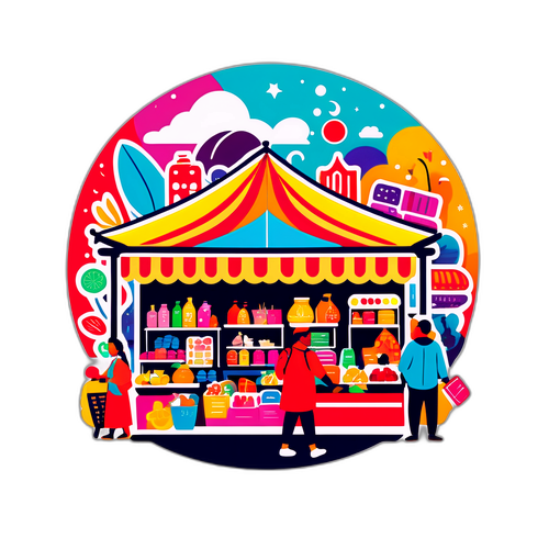 Fargerik Markedsplass