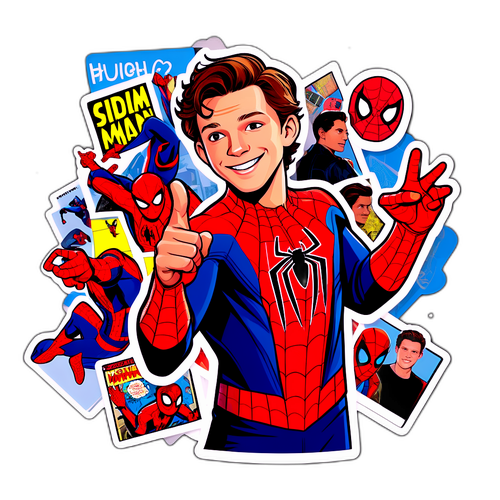Tom Holland en Comic Con con Fanáticos