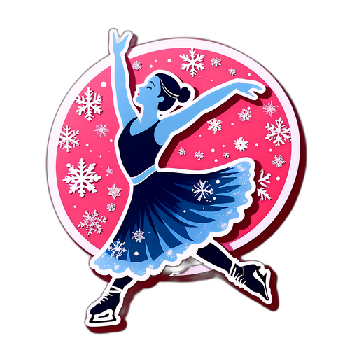 En graciös konståkare som utför en pirouett