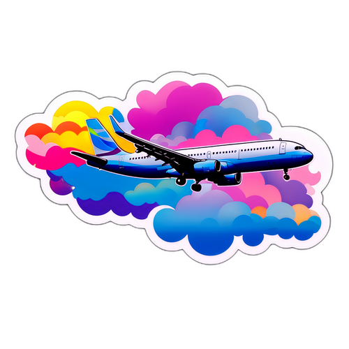 Bulutlar Arasında Uçan Airbus A320