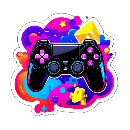 Controle de Video Game Vibrante