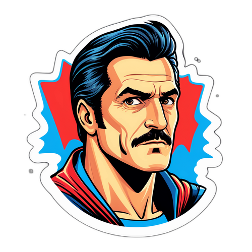 Ilustrace Terence Stampa jako superhrdiny