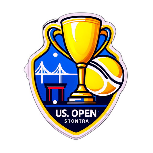 Stiker US Open dengan Elemen Ikonik Tennis