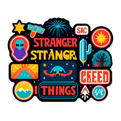 Retro-sticker inspirerad av 80-talet