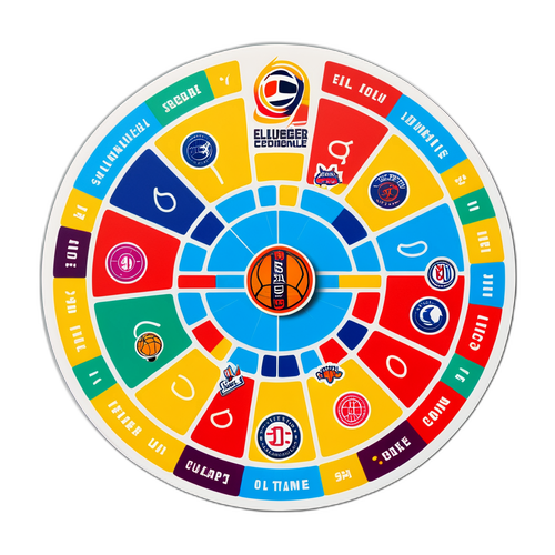 מדבקת לוח הליגה האירופית בסגנון משחק