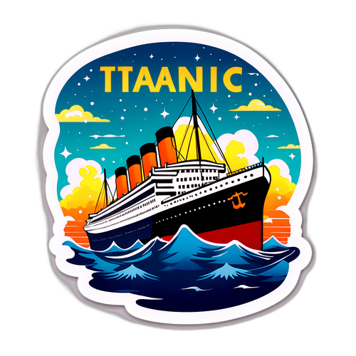 Titanic témájú matrica