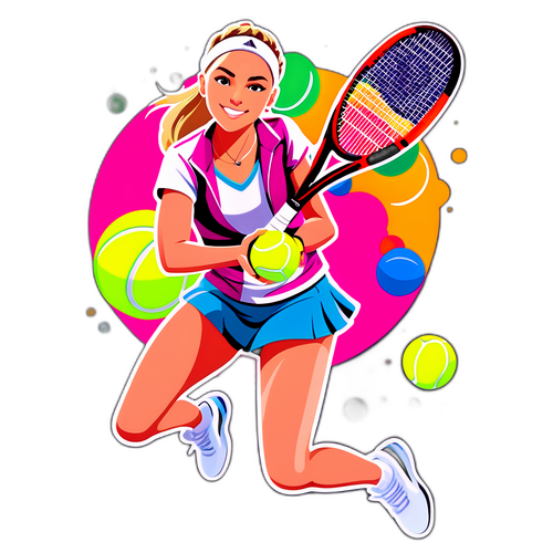 Sticker ng Enerhiyang Tennis