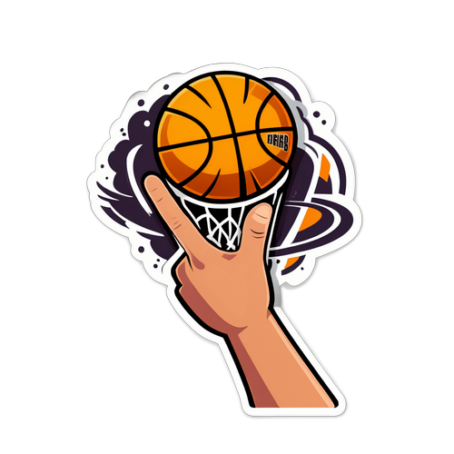 כדורסל סובב על אצבע