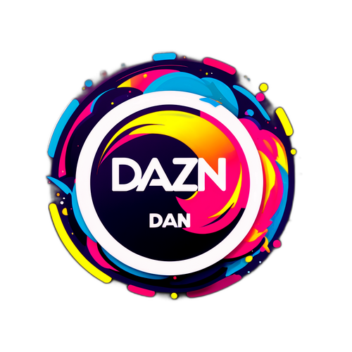 DAZN Logo med Dynamisk Sports Imagery