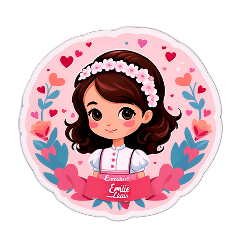 Autocolante Romântico da Emilie Lesclaux