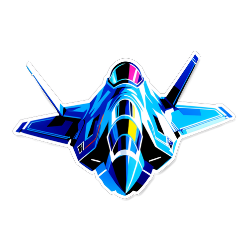 Futuristic F-35 Jet Sticker