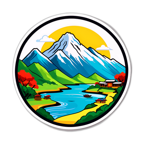 北士科自然景觀與傳統文化的貼紙