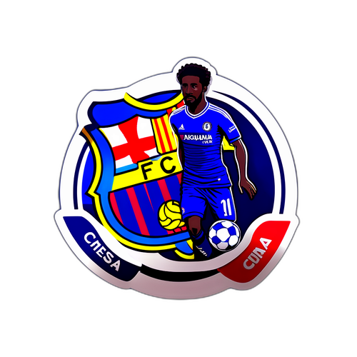 切爾西與巴薩的對決貼紙