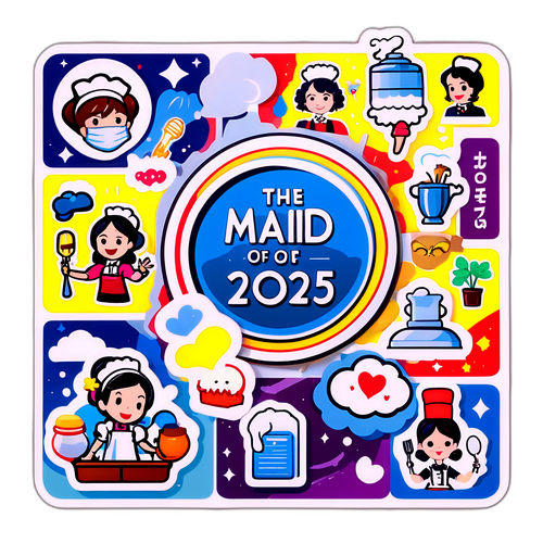 Наклейка с сценами из "Мaid 2025"