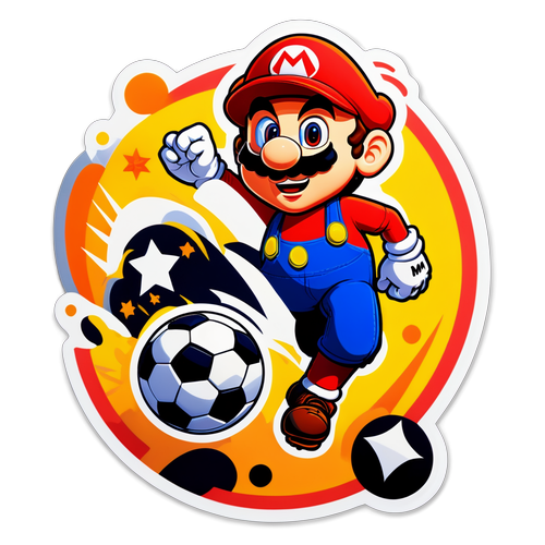 Stiker Mario Aji yang Ceria