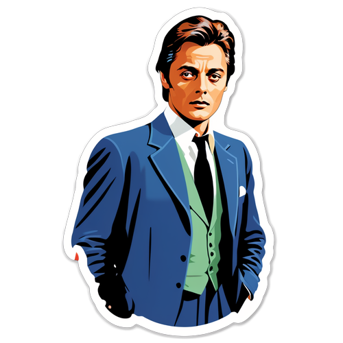 Francia Stílus és Elegancia - Alain Delon Inspirálta Matricák