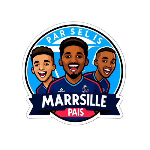 Sticker ng Marseille vs PSG