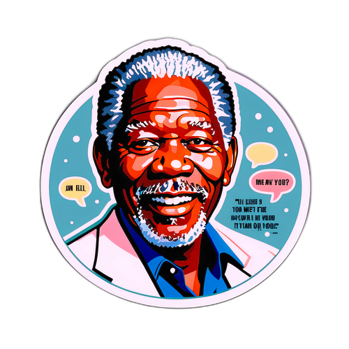 Adesivo Incantevole di Morgan Freeman