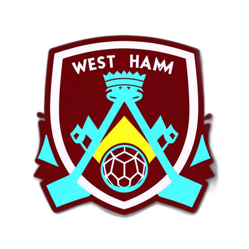 Minimalist West Ham Emblem Sticker