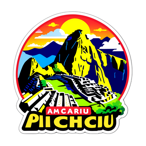 A Scenic Sticker of Peru's Machu Picchu