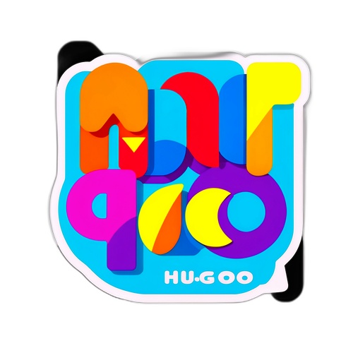 Luo-tunniste HUGO modernilla fontilla