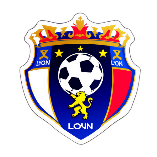 Tem dán sáng tạo với hình bóng đá đội Lyon