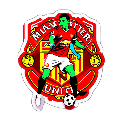 曼聯經典球員射門貼紙