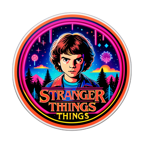 Retro Stranger Things Klistermerke