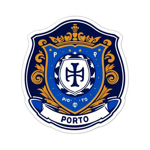 โลโก้ทีม Porto สไตล์วินเทจที่ทันสมัย