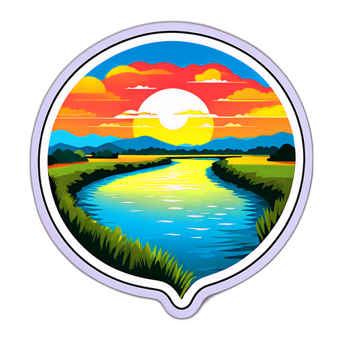 A Tisza folyó naplementében