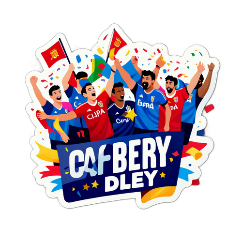 उत्साही कोपा डेल रे स्टिकर
