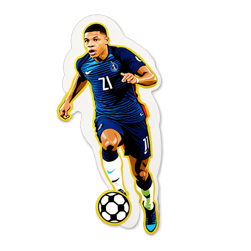 Динамічний момент футбольного матчу з Mbappé
