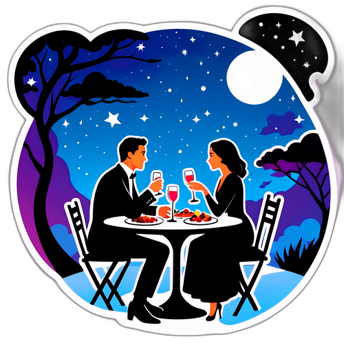 Romantická večeře pod hvězdami