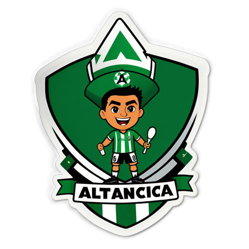 Sticker de Atlético Nacional con su hinchada