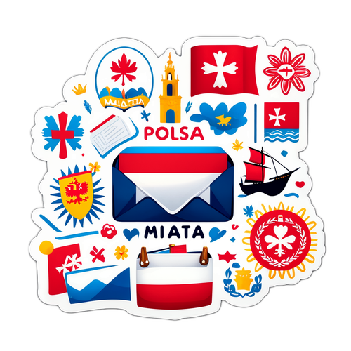 Whimsy av postvesen med 'Polska Malta'