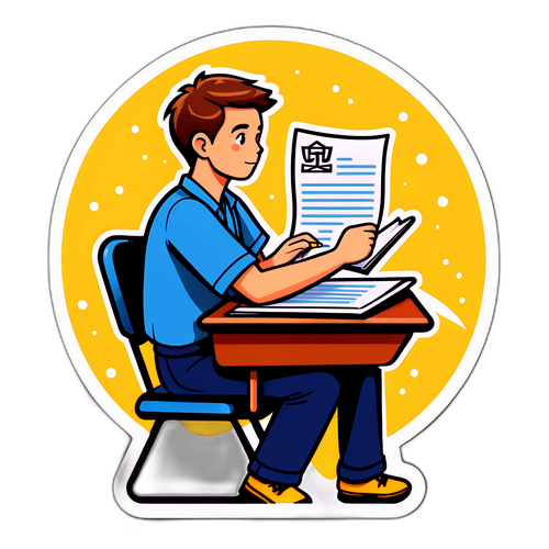 自信を持ってEiken試験を受ける学生