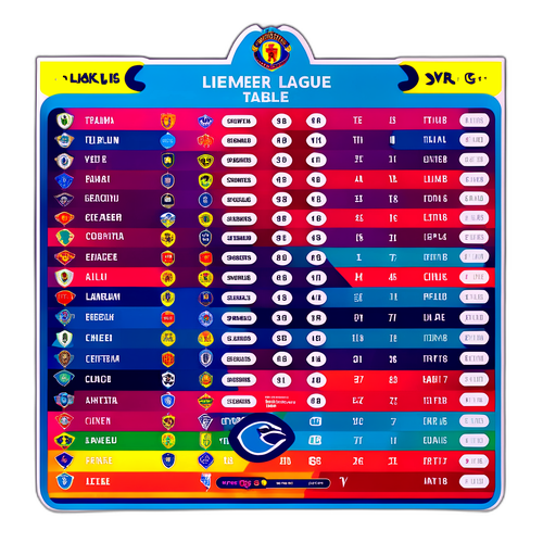 Jadual Liga Liemeer yang Menarik