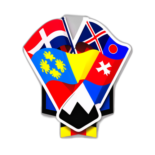 Rekaan Sticker Bendera Jerman dan Slovakia