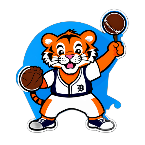 Humorous Tiger Sports Gear Sticker