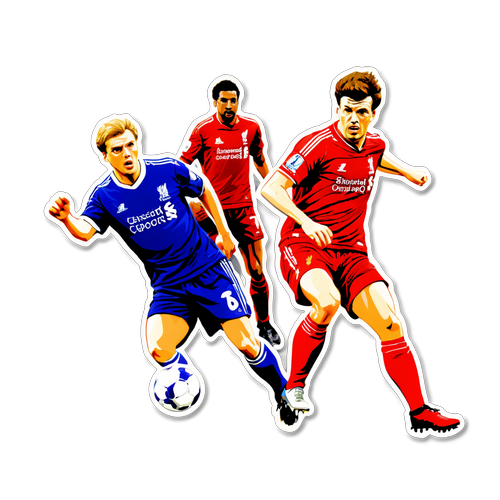 Adesivo di Calcio: Liverpool contro Ipswich Town