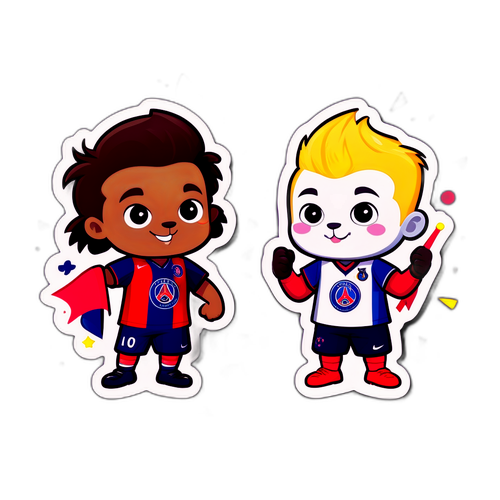 Guldkamp mellem Lille og PSG's Maskoter